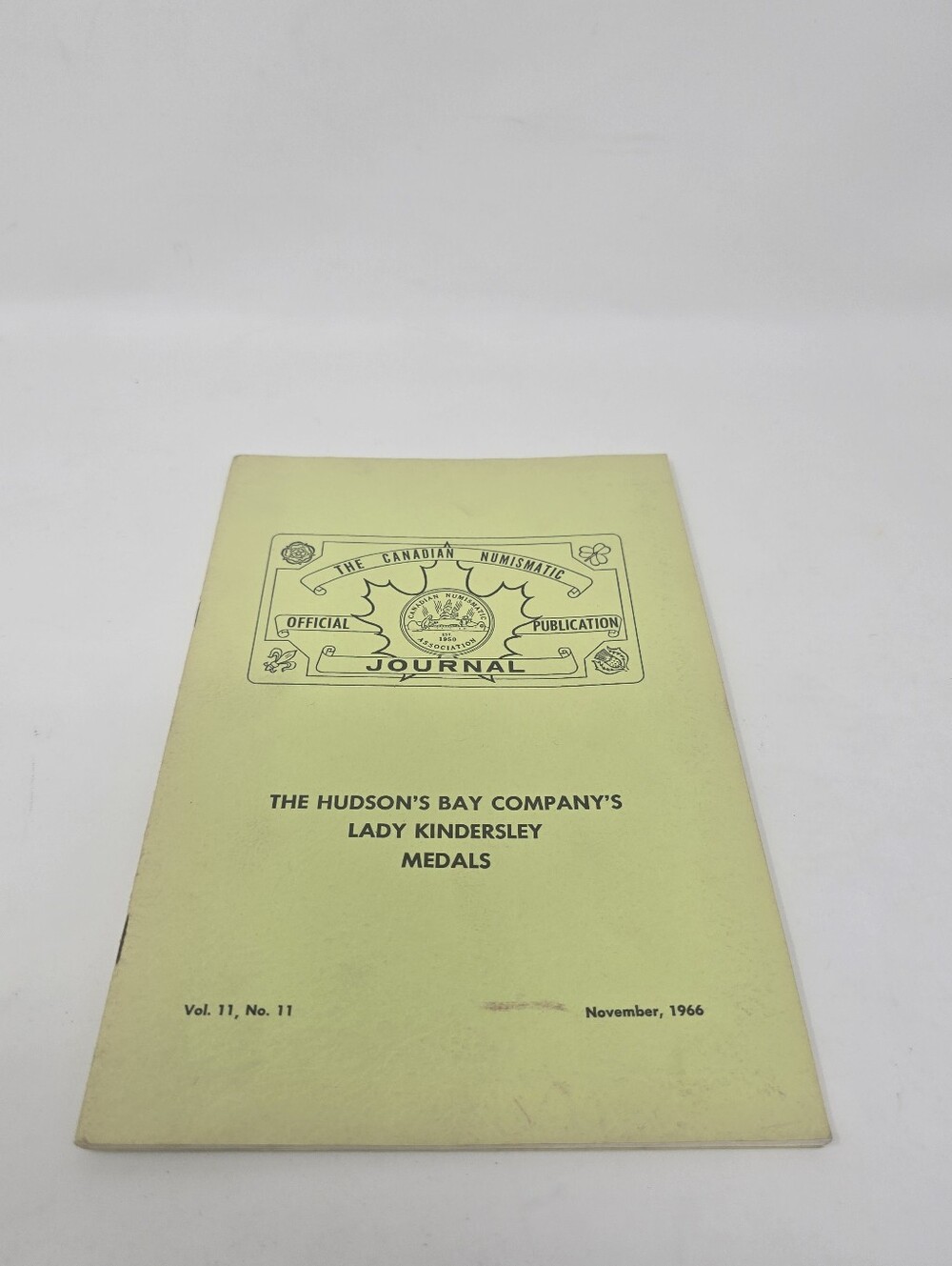 The Hudson's Bay Company Lady Kindersley Medals Canadian Numismatic Journal 1966